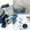 Organic Cotton Adult Face Masks - Hand dyed with indigo