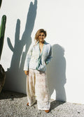 Wild & Indigo Kantha Jacket in Sky & Lemongrass