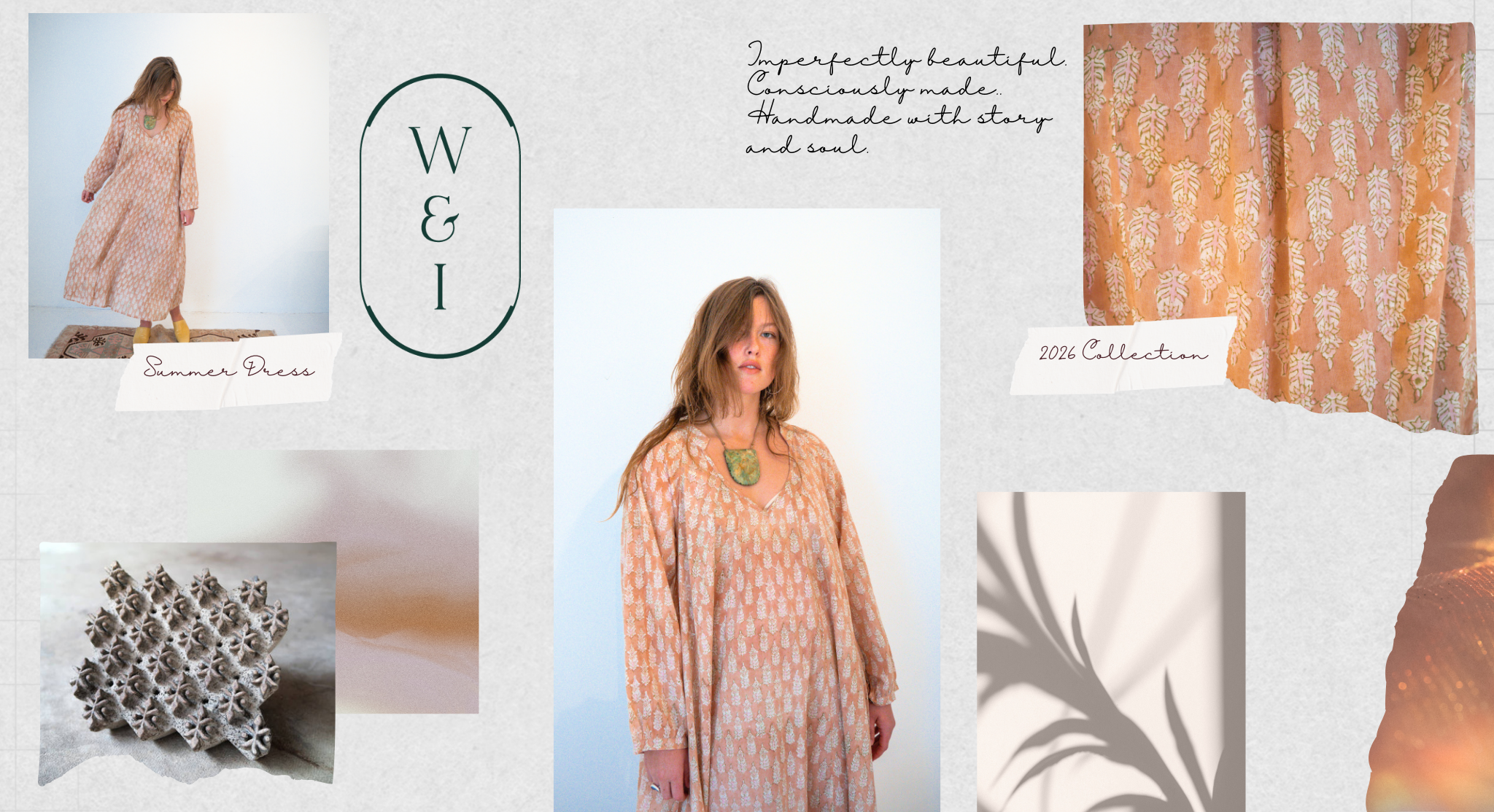 Wild & Indigo Summer Dress in Peach