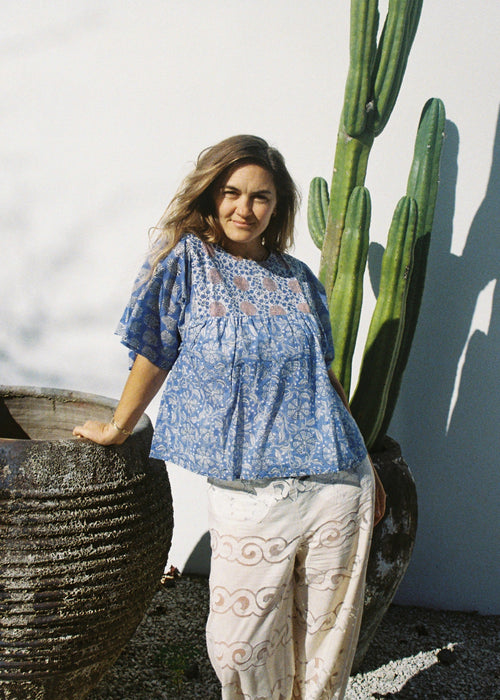 Wild & Indigo Bella Shirt in Azure