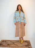 Wild & Indigo Kantha Jacket in Grape, Olive & Teal