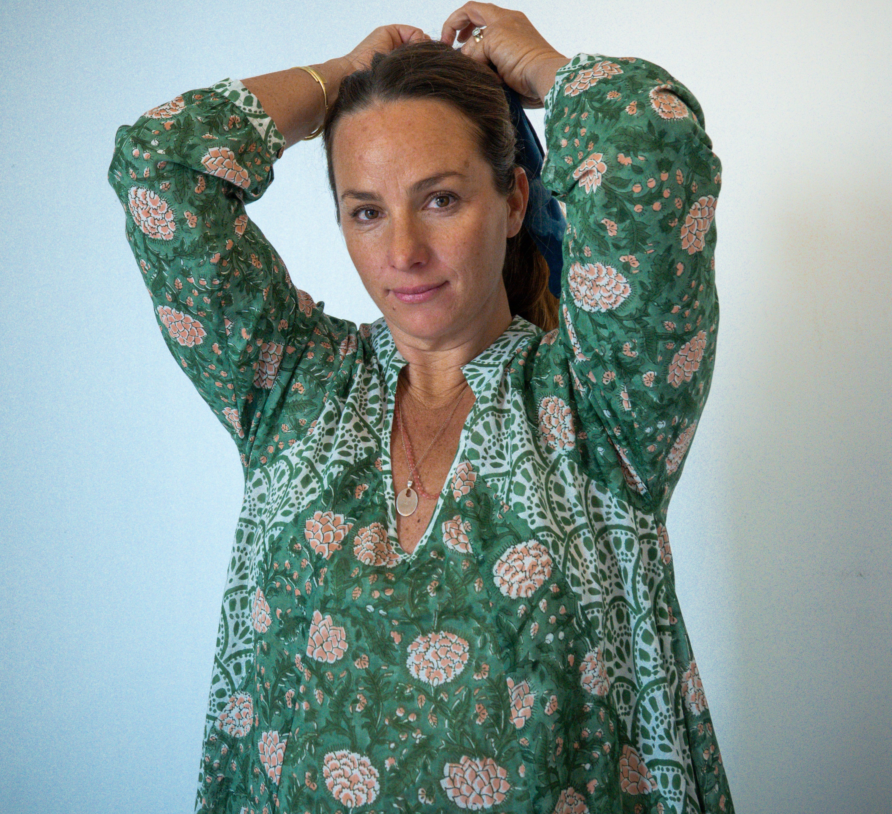 Wild & Indigo Summer Dress in Emerald