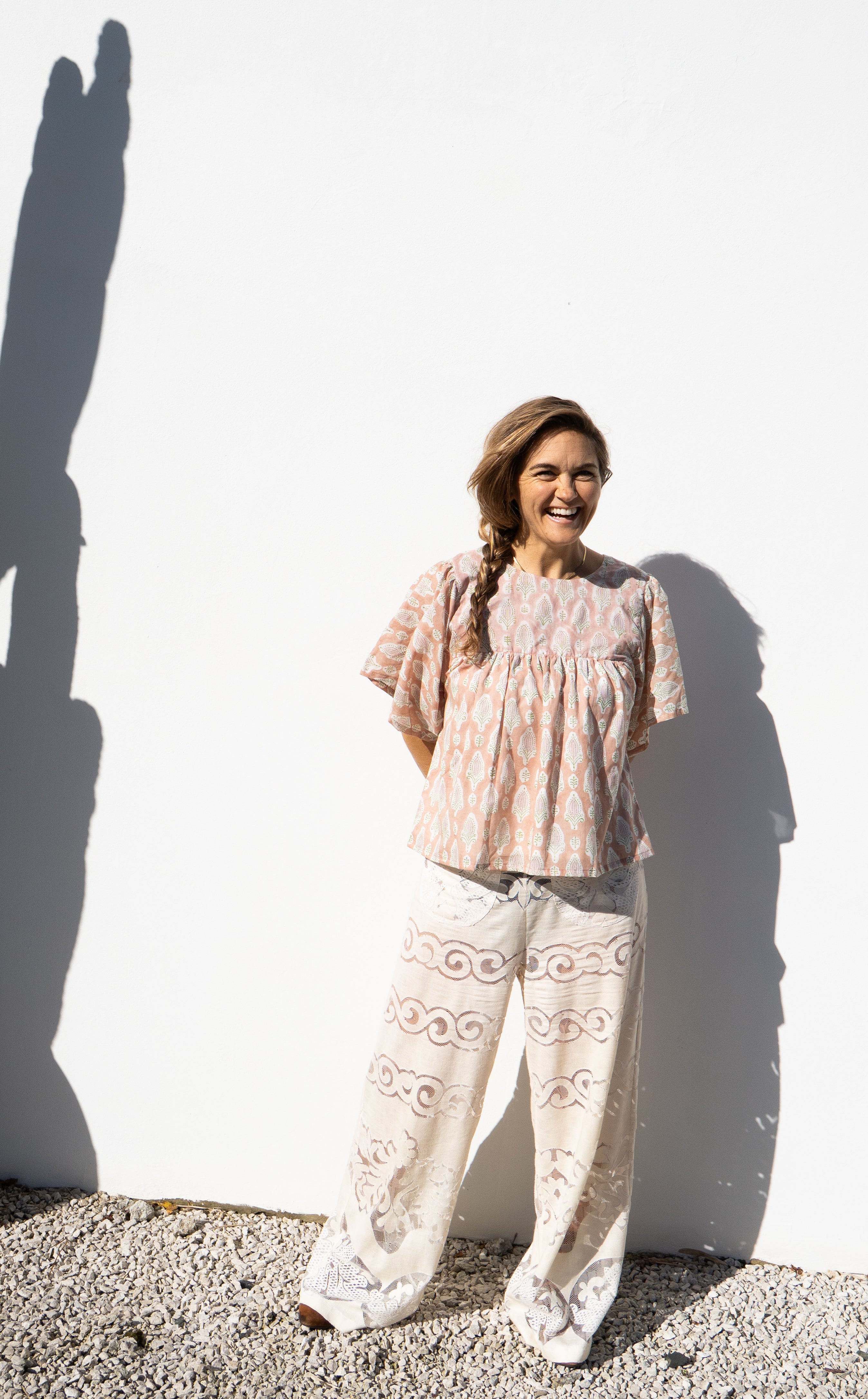 Wild & Indigo Bella Shirt in Nude