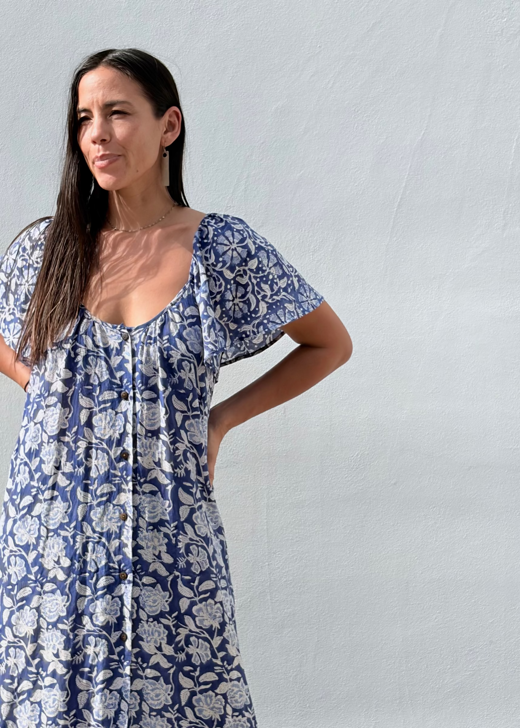 Wild & Indigo Ayla Dress in Deep Blue