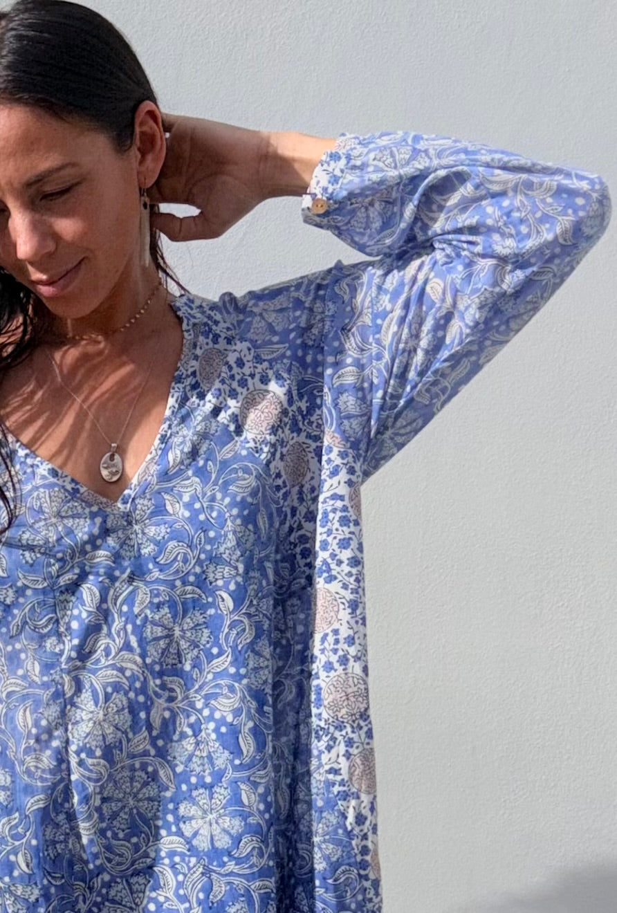 Wild & Indigo Summer Dress in Azure