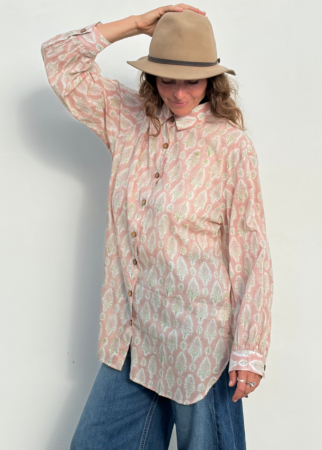 Wild & Indigo Mallorca Shirt in blush