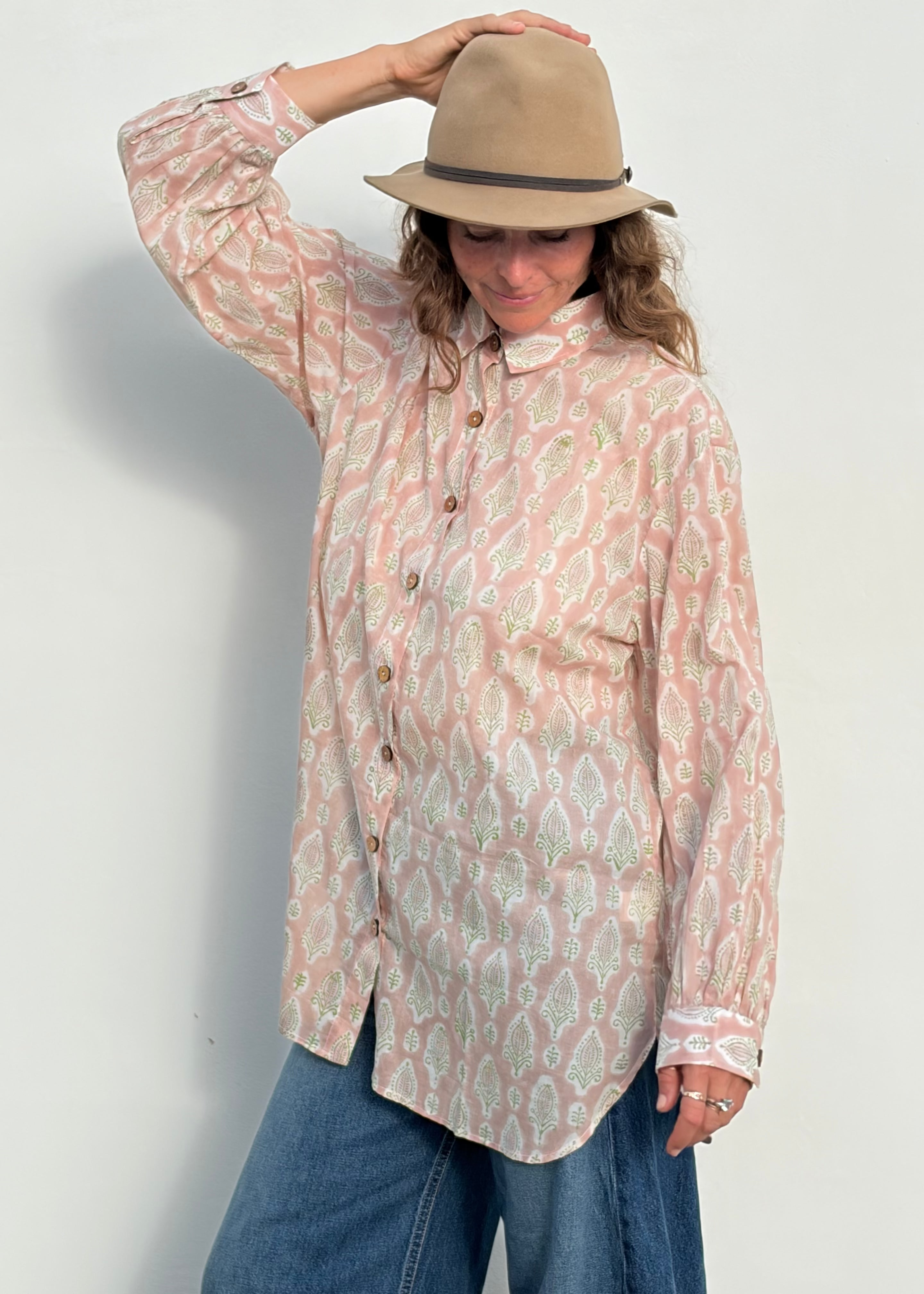 Wild & Indigo Mallorca Shirt in blush
