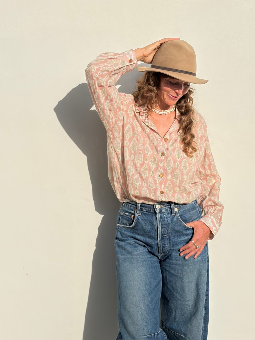 Wild & Indigo Mallorca Shirt in blush