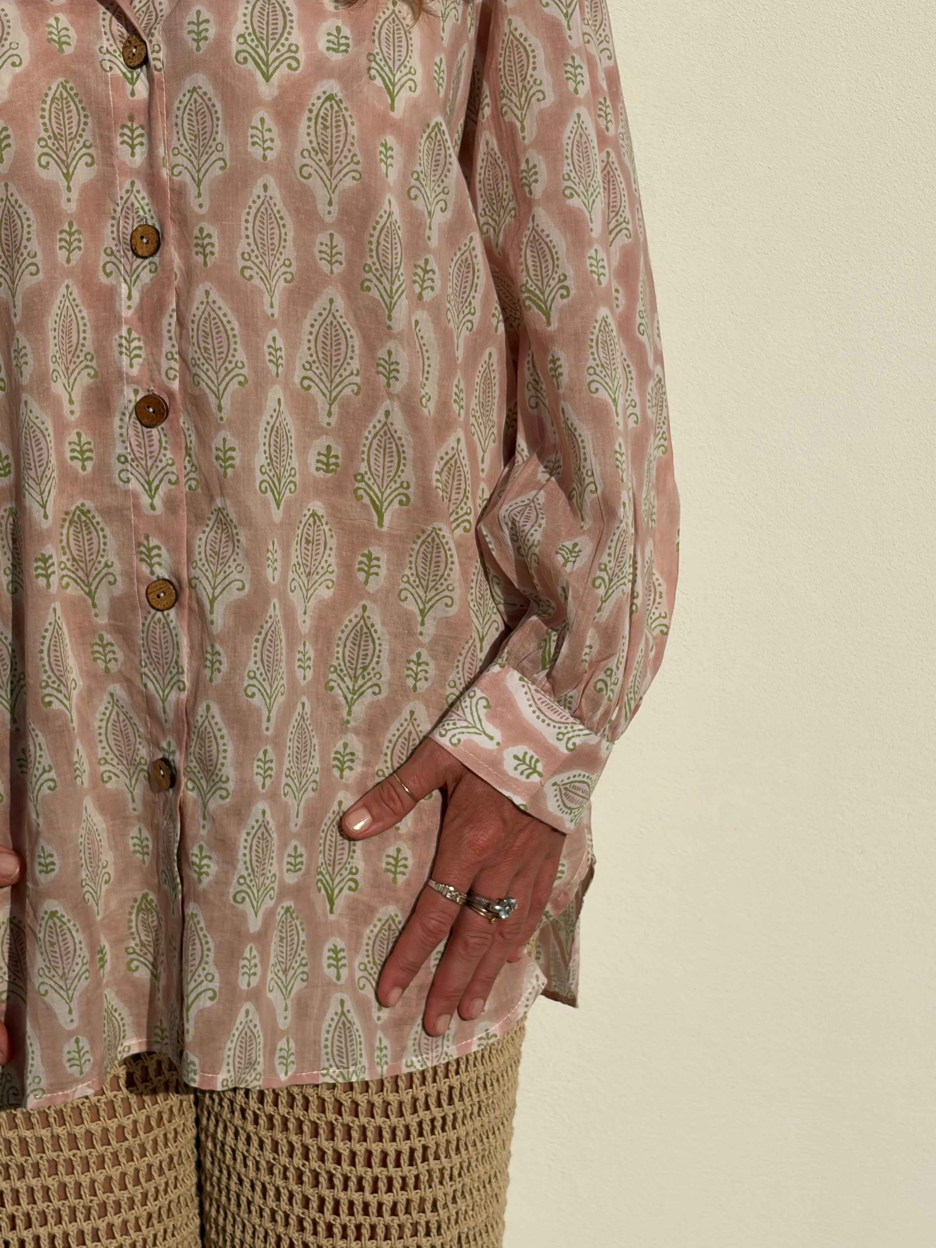 Wild & Indigo Mallorca Shirt in blush