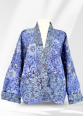 Wild & Indigo Quilted Jacket in Navy Floral