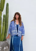 Wild & Indigo Quilted Jacket in Azure