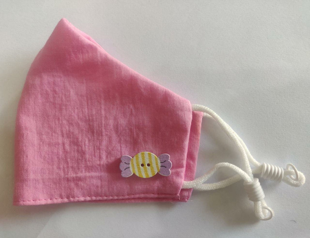 Organic Cotton Childrens Face Masks - Hand Dyed with Cochineal