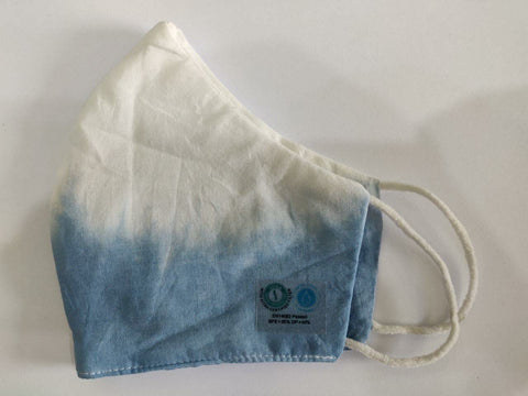 Organic Cotton Adult Face Masks - Hand dyed with  indigo